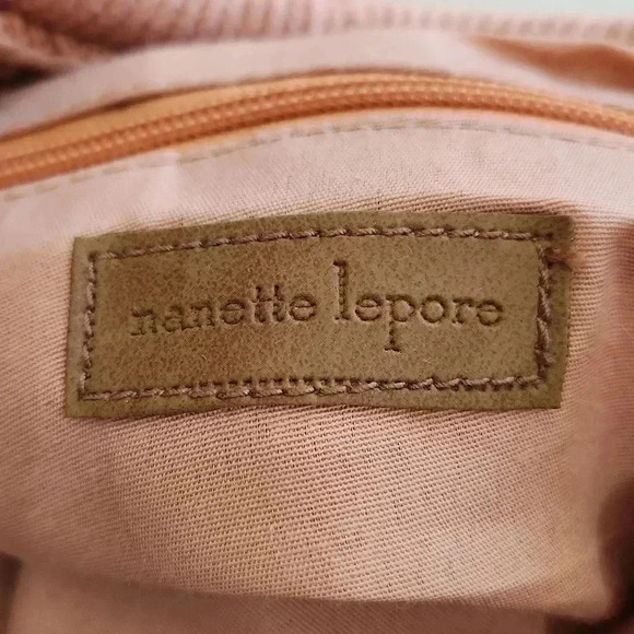 Nanette Lepore Boho Tweed Tote Shoulder Bag, Blush Pink ,Women's OS - Picture 6 of 7